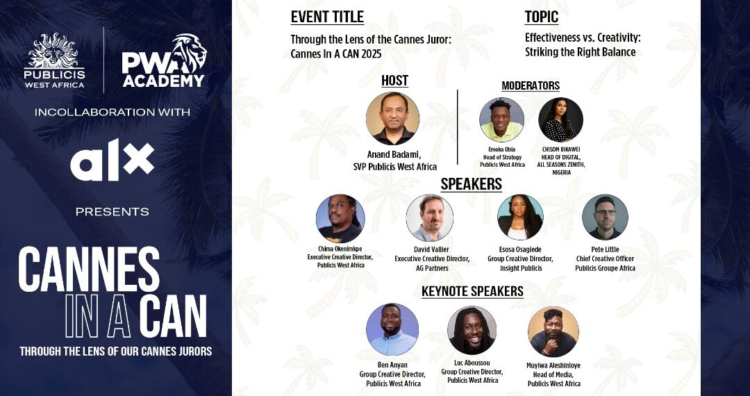 Publicis West Africa Brings Cannes Lions Insights to Africa with “Cannes in a Can”