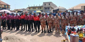 GNFS opens new fire post at Techiman Central Market