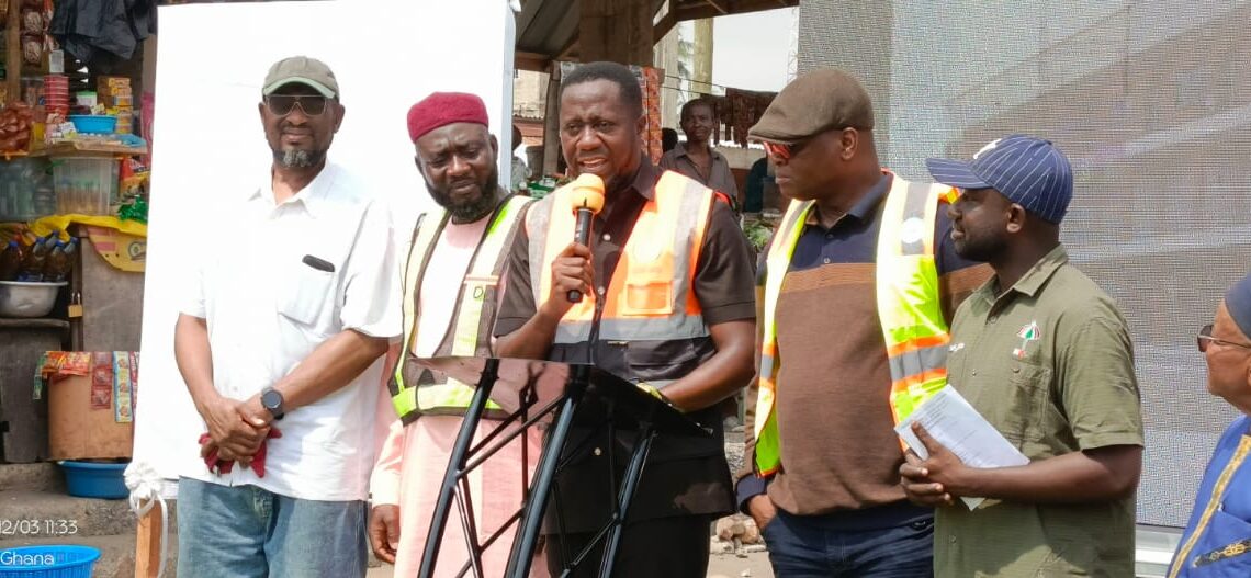 Ablekuma Central MCE cuts sods for muiltiple projects; makes case for the employment of local labourers