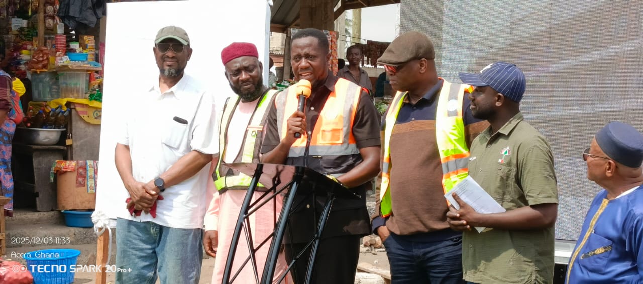 Ablekuma Central MCE cuts sods for muiltiple projects; makes case for the employment of local labourers