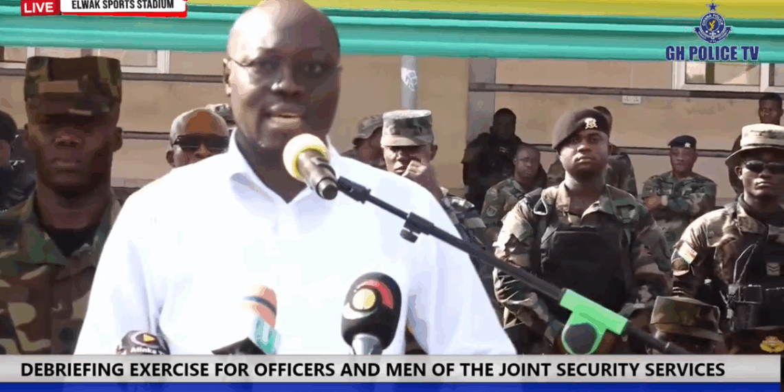 Dr. Ato Forson commends joint security services after route march in Accra