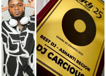 DJ Carcious named Best DJ in Ashanti Region at 2025 Guinness Ghana DJ Awards