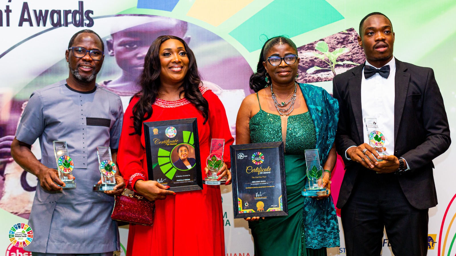 Absa Bank Ghana Honoured with Five Awards for Social Impact and Sustainability