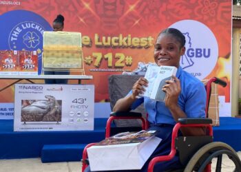 ‘The Luckiest’ brings huge smiles to students, staff, and patrons of the Ghana Blind Union