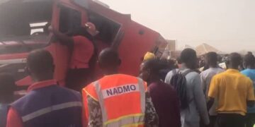 Five GNFS personnel injured in road accident while responding to fire in Buipe