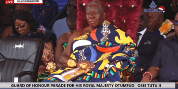 Otumfuo Osei Tutu II lauds strong ties With Ghana Police during historic visit to Police Headquarters