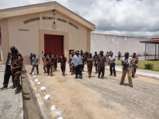 Ankaful prison appeals for mechanised boreholes as vice president donates food items
