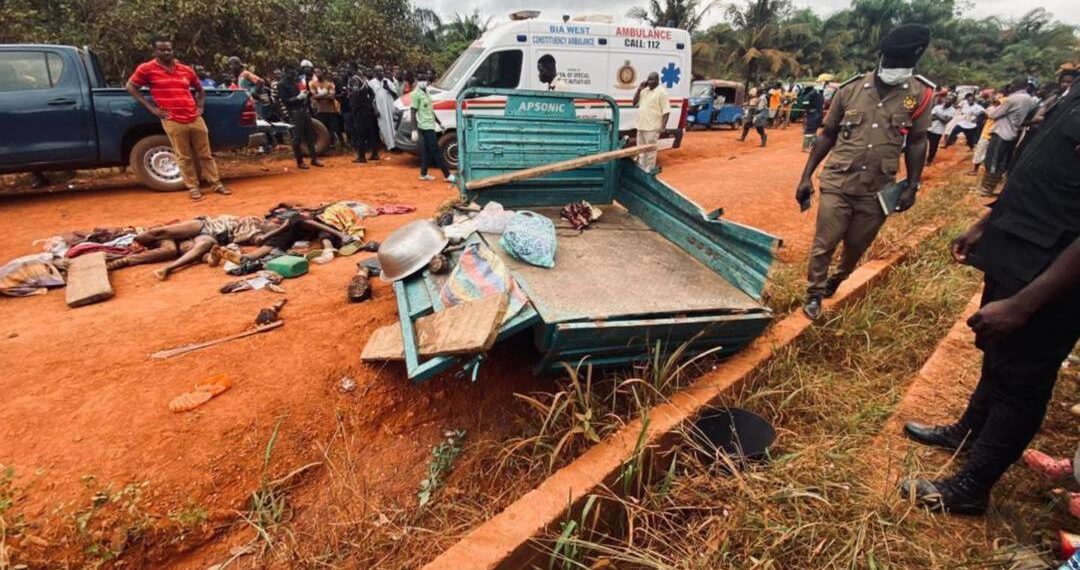 Seven killed in truck–tricycle crash at Asikuma
