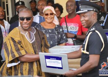 Afenyo-Markin donates laptops to Winneba Police to boost operations