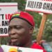 Arise Ghana protests at U.S. Embassy, demands Ofori-Atta’s return to face justice