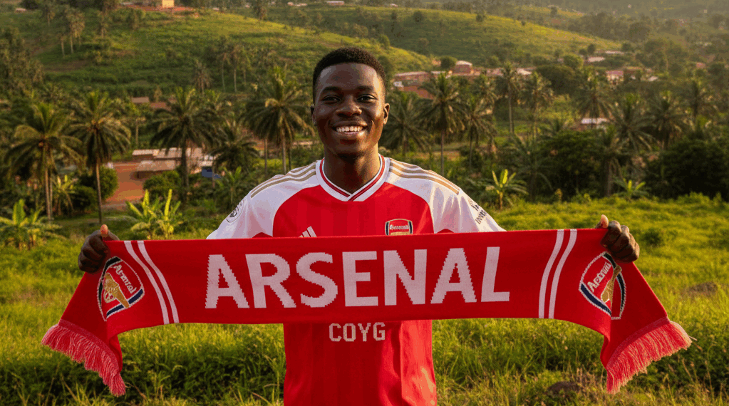 Arsenal supporter-George-Koffi-Nkunu