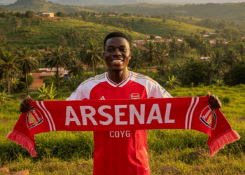 Arsenal supporter-George-Koffi-Nkunu