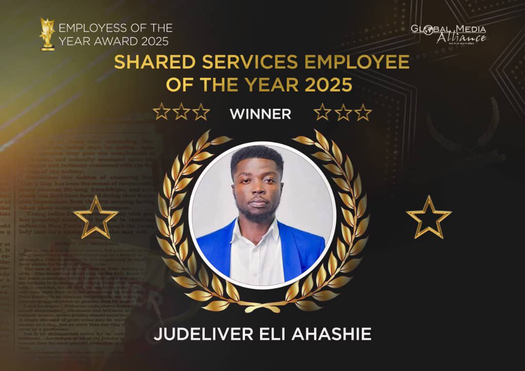 Ahashie Judeliver Eli of Global Media Alliance Broadcasting Company wins 2025 Employee of the Year Award