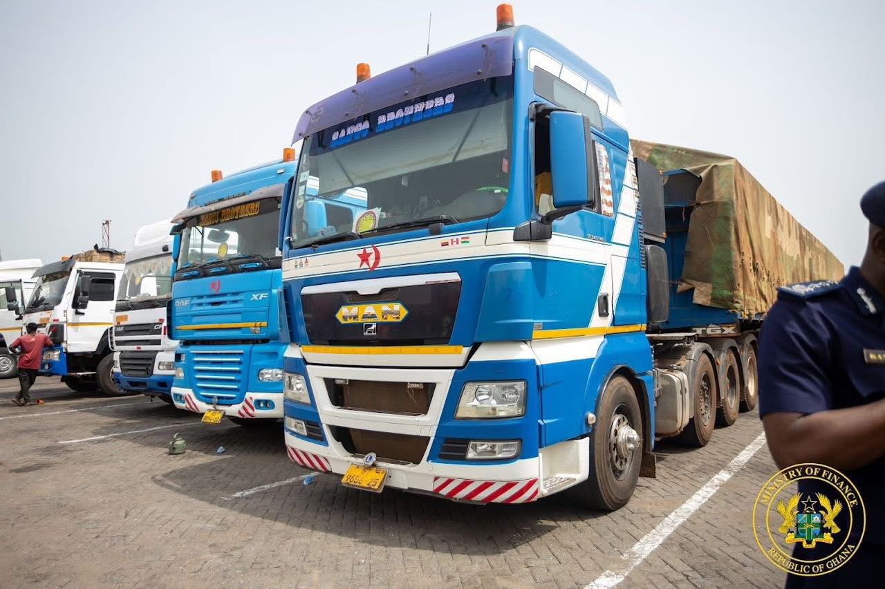 Customs seize 12 transit trucks with undeclared goods worth GH¢85.3m