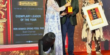 Hon. Akwasi Opong-Fosu Honored with Global Leadership Award in Mumbai