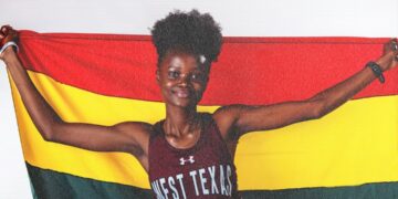 Abigail Abugire’s Double Gold Fires West Texas A&M to 13th Straight LSC Indoor Title