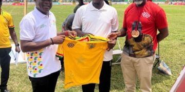Kaysports donates Ghana Sports Jersey to the winners at Ashanti Regional Super Zonals Athletics Competition