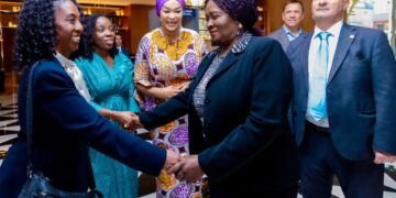 Vice President Prof. Opoku-Agyemang arrives in Barcelona for Global Democracy Summit