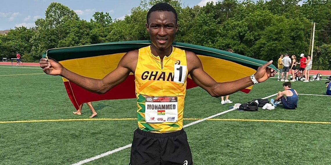 Aziz Mohammed: Ghana's Rising Star in Middle-Distance Running with 4 National Records to His Name