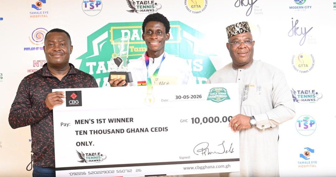 James Marfo Reigns Supreme at Damba Table Tennis Championship