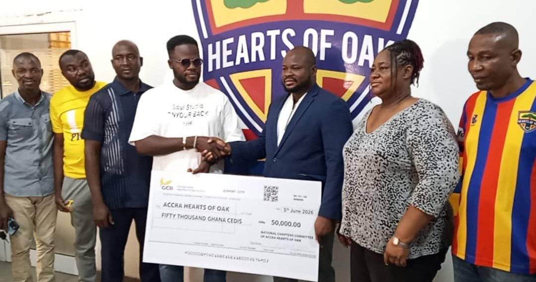 Accra Hearts of Oak National Chapters Committee donates GH¢50,000 To club