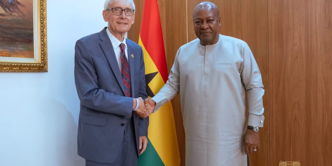 President Mahama explores trade, agricultural partnerships with Wisconsin Governor