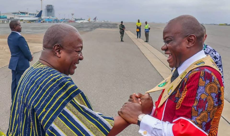 President of Gabon arrives in Ghana for two-day official visit