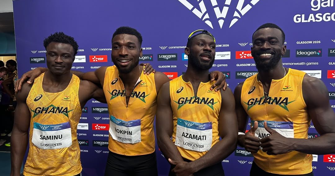 2026 Glasgow: Ghana Men’s 4x100m Relay Team have booked their place in the Commonwealth Games Final