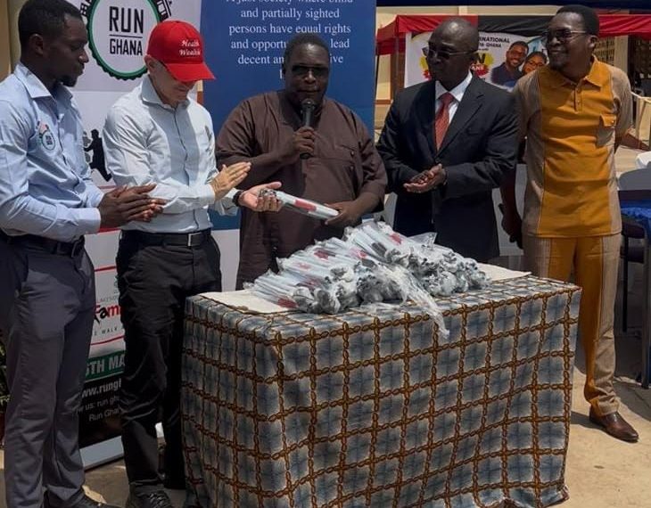 Global Media Alliance/ Japan Motors commemorate international white cane day with donation to Ghana Blind Union