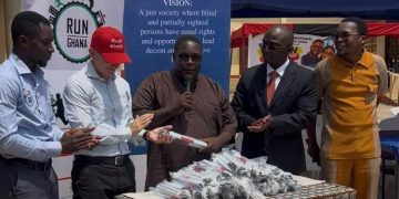 Global Media Alliance/ Japan Motors commemorate international white cane day with donation to Ghana Blind Union